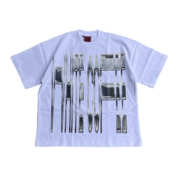 White Coffee Chrome Tee Hvid